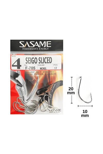 Sasame F-705 No:4 Seigo Sliced Olta Iğnesi 17 Adet
