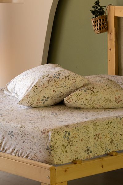 sutra 100% βαμβάκι Akfil 180x200+25 cm Σετ σεντόνια διπλά ελαστικά