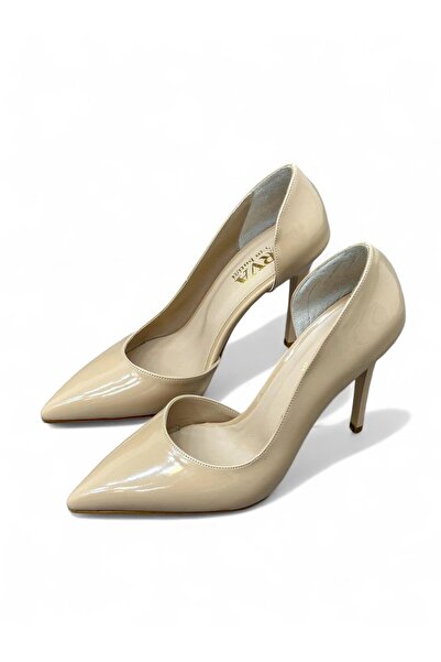 ERVANIN BUTİĞİ Bej Rugan ( Lily) Kadın Stiletto