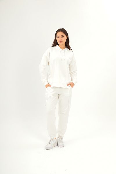 SOCCER Women's Sweat Tracksuit Set with Hood - 2 Thread 21762