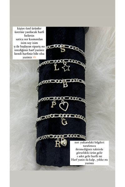 Hediyedukkani Double Letter Steel Bracelet - Lover and Friend Heidiyelik