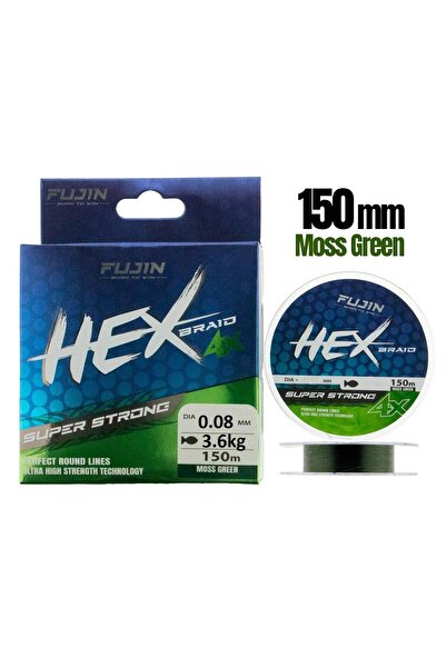 Fujin Yeni Hex 4x 0.08mm 150mt Moss Green İp Misina