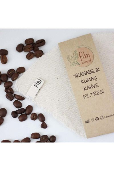 Fibi Natural Washable Coffee Filter - 100% Raw Cotton