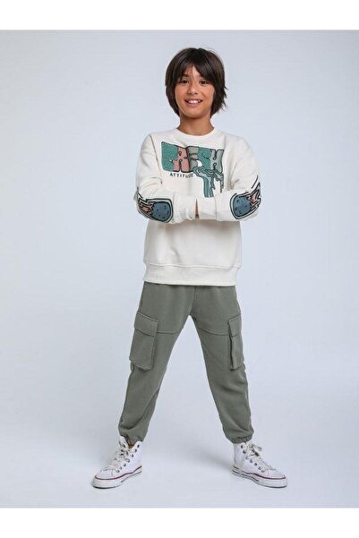 Jack Lions Hanorac cu 3 fire cu textura proaspătă pentru băiat - cu dungi sub...