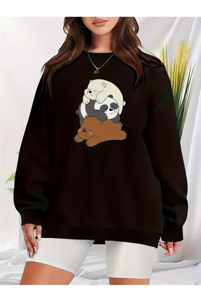 HOFFNUNG Printed Long Sleeve Comfortable Crew Neck Sweatshirt, Fall/Winter