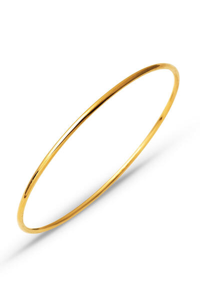 22 Ayar Sade Düz Ajda Bilezik Altın 10 Gr.