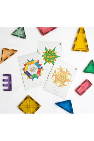 Magblox Mandala card set for magnetic construction sets