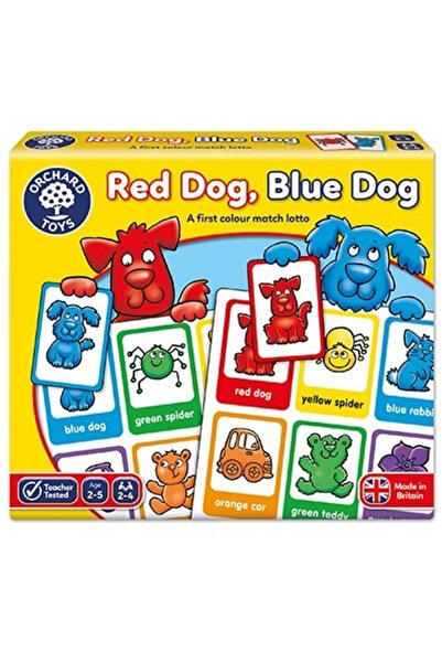 Orchard Toys Joc educativ loto in limba engleza Catelusii RED DOG BLUE DOG