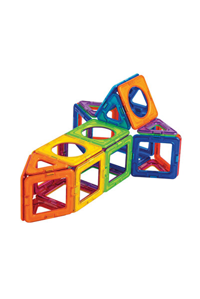 Clicstoys Magnetic Building Set - Magformers Basic Plus 26 Pieces