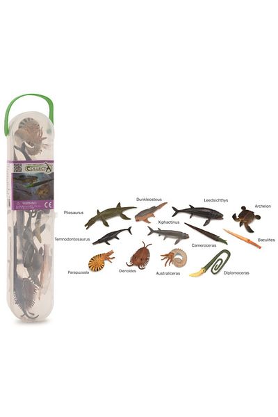 Collecta Κουτί με 12 μίνι φιγούρες προϊστορικών θαλάσσιων ζώων