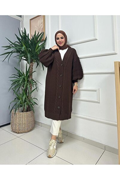 MODAMÜNASİP سترة صوفية مضفرة ناعمة وناعمة بشكل رائع بشعر كثيف ومجدول