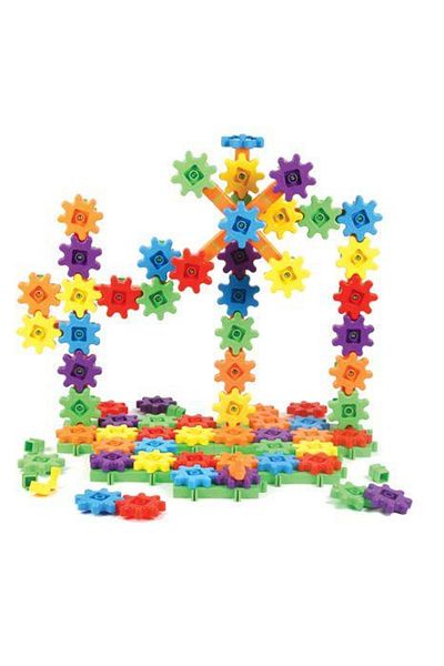 Learning Resources Setul Constructorului Gears! Gears! Gears! Deluxe - versiunea Super Set - 150 piese