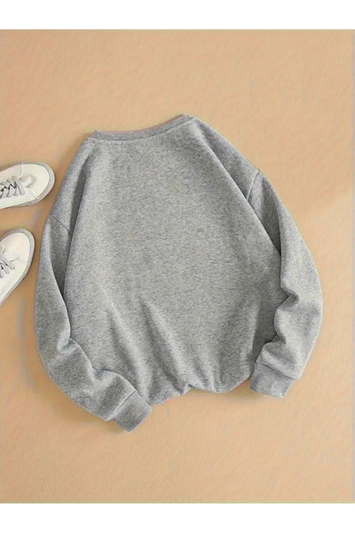 HOFFNUNG Printed Long Sleeve Comfortable Crew Neck Sweatshirt, Fall/Winter