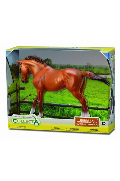 Collecta Figurka plnokrevné kaštanové klisny v krabici, ručně malovaná, Wb