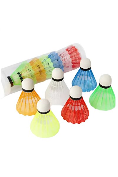 WATSING Plastik Mantar Başlı Badminton Topu 1 kutu 6 Adet