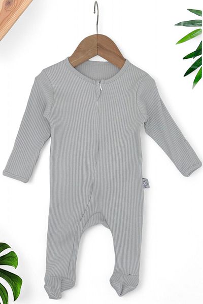 Ege Bebek 3-6-9-12 Months Baby Romper - Seasonal Jumpsuit with Fittings, Zipper and Gloves
