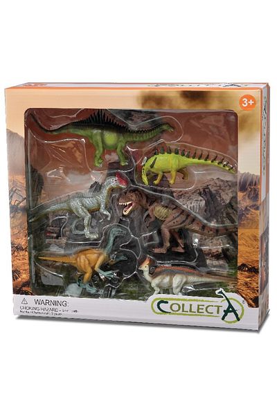 Collecta Σετ 6 χειροποίητων ειδωλίων δεινοσαύρων Wb