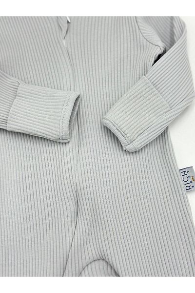 Ege Bebek 3-6-9-12 Months Baby Romper - Seasonal Jumpsuit with Fittings, Zipper and Gloves