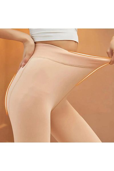 SAUNA SUIT Unisex Χειμερινό βελούδινο κορσέ κολάν - Συγκεντρώνει, μαλλί και ζεστό, χρώμα σάρκας