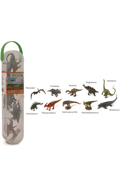 Collecta Κουτί με 10 μίνι φιγούρες δεινοσαύρων σετ 1