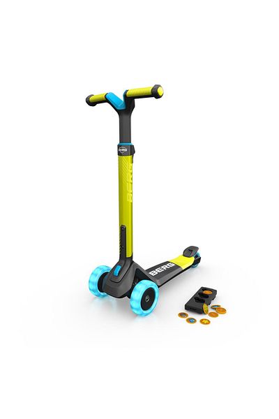 Berg Toys Trotineta BERG Nexo LIME Pliabila cu Lumini si Magnet
