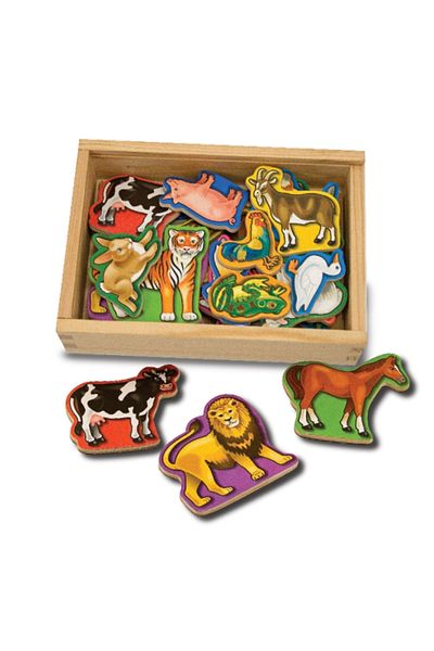 Melissa & Doug Ξύλινα ζώα με μαγνήτες