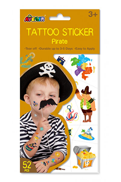AVENİR Tatuaje Pirati Colorate pentru copii