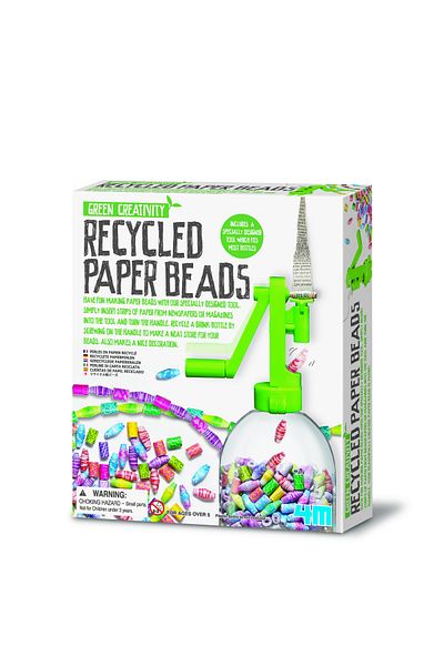 4M Kit creativ - Margele din hartie reciclata, Green Creativity