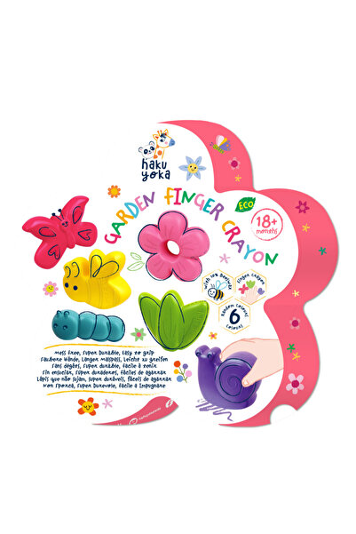 AVENİR Creioane cerate pentru degete - Gradina, set de 6 - Haku Yoka