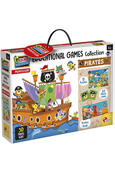 Lisciani Joc Montessori - Corabia piratilor 3D
