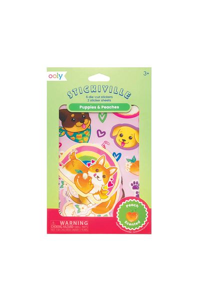 Ooly Scented stickers - Stickiville Puppies and Peaches