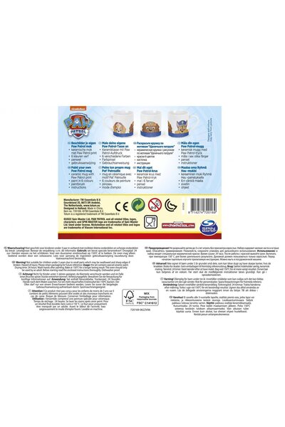 Totum Kreativní sada Malování hrnku Tlapková patrola, Tlapková patrola