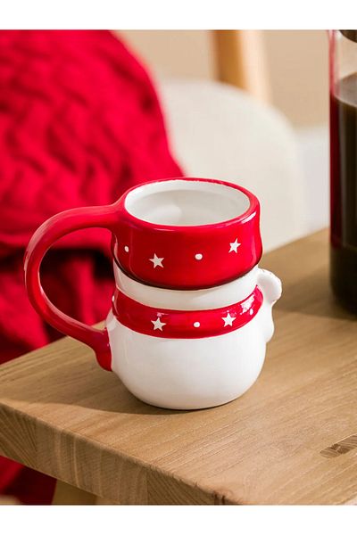 LC Waikiki Mixed Printed Christmas Themed Ceramic Mug 300 ml