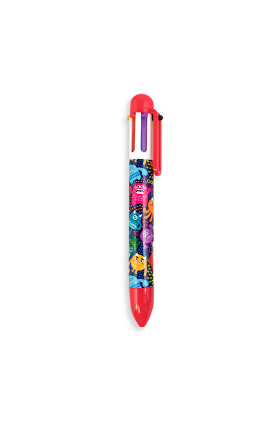 Ooly 6-color multicolor retractable pen with little monsters