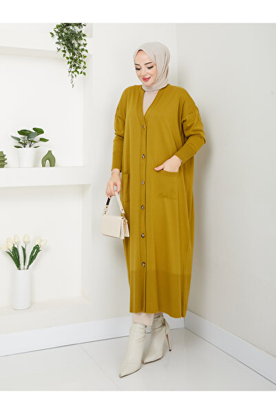 MODAMÜNASİP Υπέροχη μαλακή και ελαφριά πλεκτή ζακέτα με μανίκια νυχτερίδας