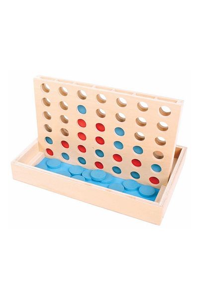 BigJigs Jocul 4 pe un Rand - Pentru 3+Ani