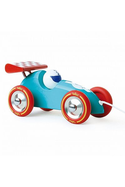 Vilac Turquoise Pull-along Car - Classic and durable car for kids