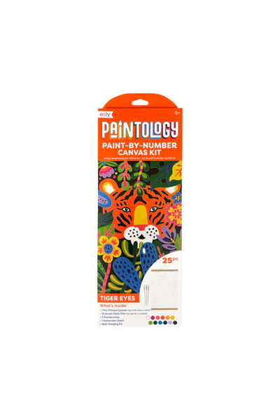 Ooly Kit panza canvas - Picteaza pe numere - Tiger Eyes
