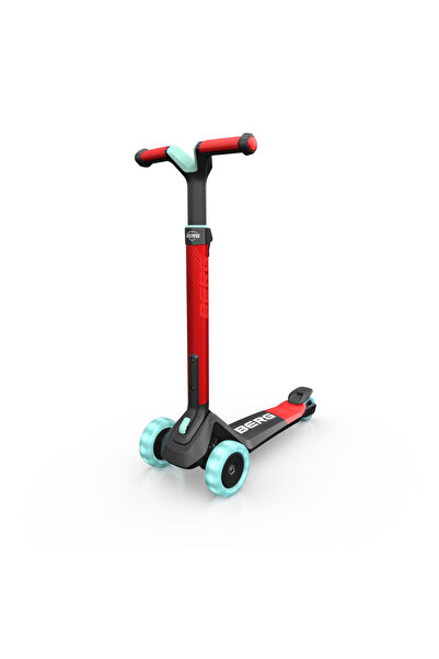 BERG Nexo Red Foldable Scooter with Lights and Magnet