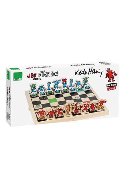 Vilac Joc de sah Keith Haring - Joc Educativ si interactiv pentru copii