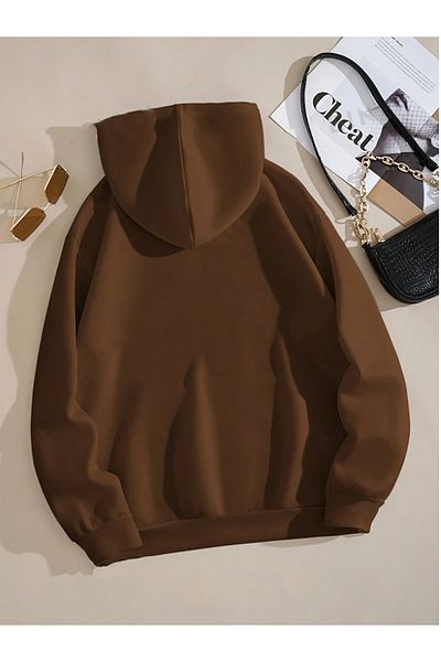 ciwi&life Unisex PLEASUR -Slim- Φούτερ με στάμπα καφέ