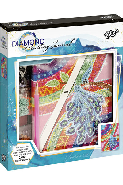 Totum Комплект „Направи си сам“ „Моят дневник“ с паун и диаманти