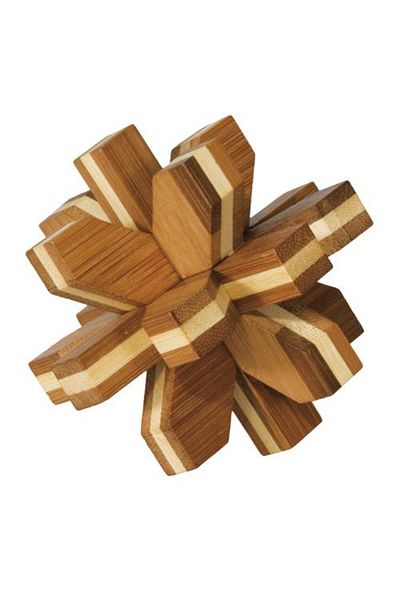 Fridolin 3D Crystal Bamboo Wood IQ Logic Game