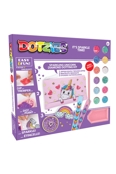 diamond dotz Творчески комплект 5 в 1, Еднорог, рисуване с диаманти
