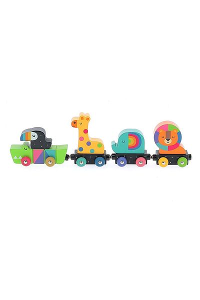Vilac Rainbow Animal Train - High Quality Educational Toy for Children