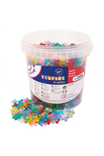 Playbox Margele Elice Translucide 11mm, 2200 Bucati