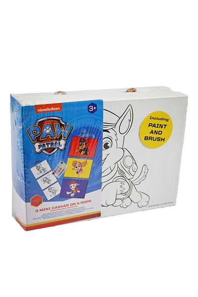 WinsHolland Set creativ 3 mini canvas, pe sfoara Paw Patrol