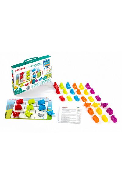 Miniland Sorting and Counting Vehicles Game