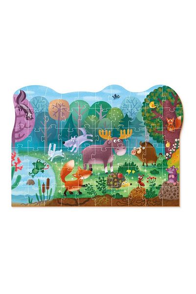 Dodo Puzzle - Minunatele animalute din padure (60 piese)