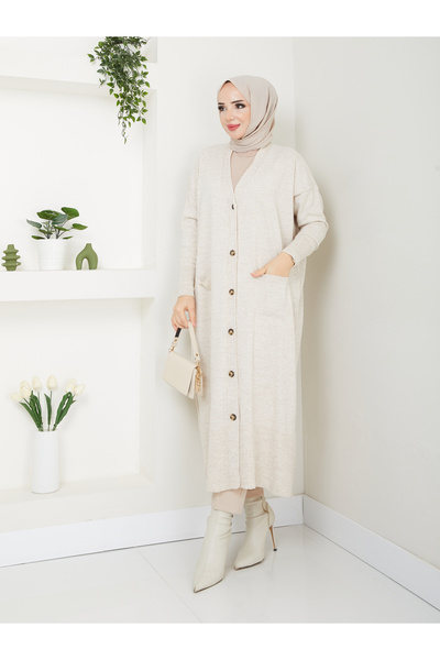 MODAMÜNASİP Υπέροχη μαλακή και ελαφριά πλεκτή ζακέτα με μανίκια νυχτερίδας